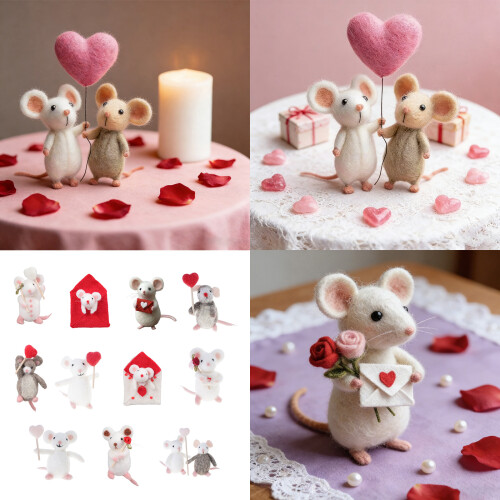 Innovative Needle Crafting Starter Pack Heart Formed Animal-K 2