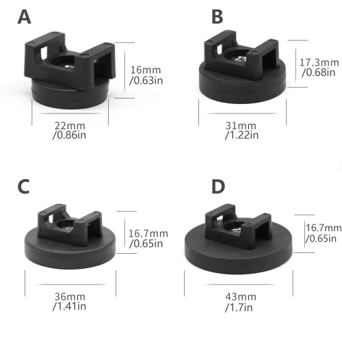 Magnetic Holders & 20 Zip Tie for Cable Reduction on-Base 31mm 1