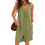 Women's Summer Sleeveless Jumpsuits Casual-Light Green L 1