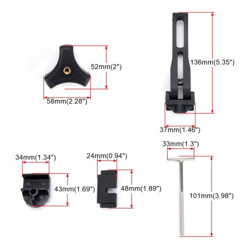 Secure Locking Clamp ABS Non Slip Design Clamping for Pickup 2