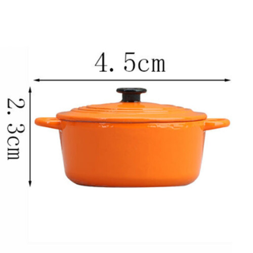 Pot de cuisine pour maison de poupée, ustensiles de-Blanc 2