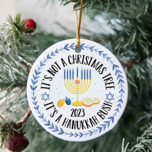Blue Hanukkah Decorations Set for Home and Door
