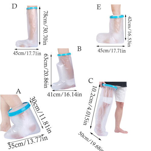 Waterproof Foot Protector Sleeve Plastic-Lengthening adult sh 1