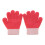 Knitted Mittens Elastic Fit Breathable Acrylic-Watermelon Red 1