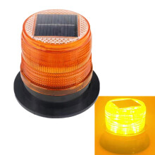 Solar Powering Warning Lamp with Lights Control-yellow light