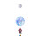 3D Disc Christmas Hanging Light70cm Multicolour Battery 1
