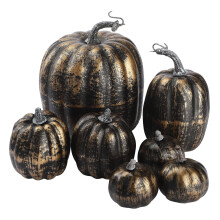 Foam Artificial Pumpkins7-Pack White Gold