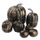 Foam Artificial Pumpkins7-Pack White Gold 1