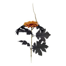 Black Halloween Rose with Skull Hand43cm