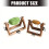 Rotating Wood Yarn Holder Thread Spool Stand for Knitting-S 4