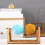 Rotating Wood Yarn Holder Thread Spool Stand for Knitting-S 6