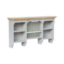 Doll House Decoration Kitchen Furniture Wall Mount Cabinet-Gray