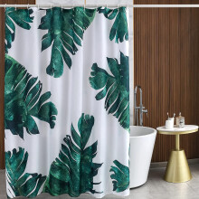Banana Leaf Shower Curtain 100% Polyester 72x72 in