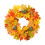 Harvest Wreath45cm Multicolor Cloth Foam Rattan 1