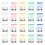 20Pcs Candy Colored Clear Push on Clips Plastic Paper Clip-1 1