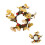 Fall Pumpkin & Leaf Candle Ring24cm Outer8cm Inner 1