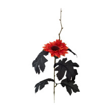 Black Halloween Rose with Skull Hand43cm