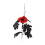 Black Halloween Rose with Skull Hand43cm 1