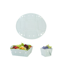 Piatto pieghevole in silicone per neonati con base a ventosa