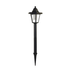 Hexagonal Solar Pathway Light, Black, 47cm