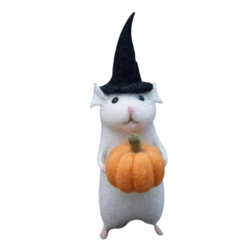 Σετ DIY με βελόνες: Ποντίκι για το Halloween και ποντίκι για τα Χριστούγεννα