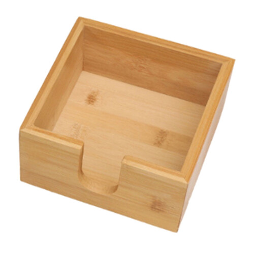 Bamboe tissuebox 14x14x7cm