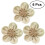 6pcs Burlap Lace Flower Decorations for Wedding 1