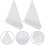 White Iron Triangle Shelf Brackets (14 x 13 cm) – 2 Pack 1