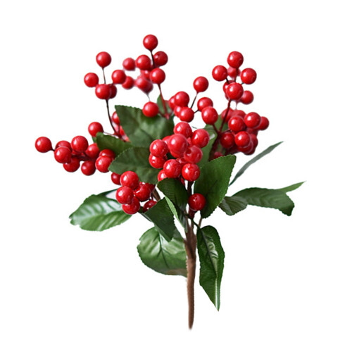 Artificial Red Berry Stems28cm & 38cm7-Pack