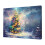 12x16in Frameless Canvas Print: Starry Night Christmas Tree 1