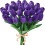 10 buc. Lalele artificiale mov – flori artificiale din PU, 33 cm 1