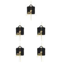 5Sets Wall Clock Repair Kit Plastic Clock Motor Battery Operated Gold