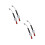 4Pièces Adaptateur Gonflage Auto Multi Couleur, Manomètre Rapide 1