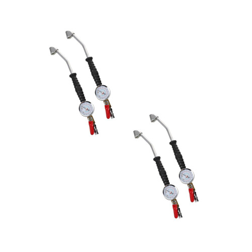 4Pièces Adaptateur Gonflage Auto Multi Couleur, Manomètre Rapide