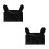 2Pcs Nylon Waterproof Motorcycle Handlebar Covers Easy Install Black 1