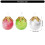 Sphère de noël en plastique craquelé,-Couleurs mélangées 2