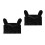 2Pcs Nylon Waterproof Motorcycle Handlebar Covers Easy Install Black 3