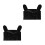2Pcs Nylon Waterproof Motorcycle Handlebar Covers Easy Install Black 4