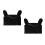 2Pcs Nylon Waterproof Motorcycle Handlebar Covers Easy Install Black 5