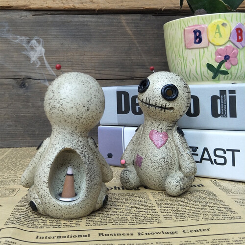 Resin Voodoo Doll Incense Burner10x8x6cm 1
