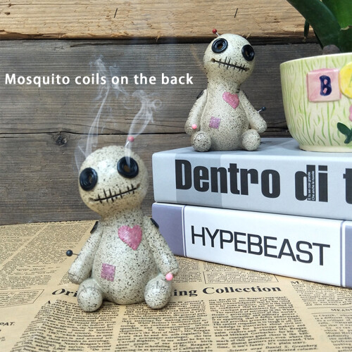 Resin Voodoo Doll Incense Burner10x8x6cm 2