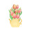Carte pop-up bouquet de fleurs 3D multicolore 102 x 172 mm 1