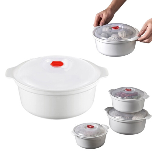Microwave Soup Bowl with Lid and Handle, 1 pc