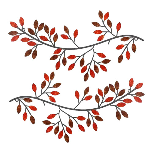 Metal Tree Branch Wall Art Set – 2 Pieces, 30x16cm