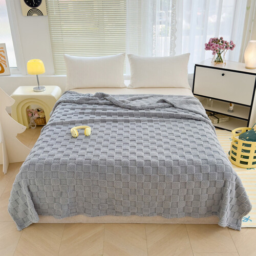 Coral Fleece Blanket 150x200cm Grey