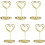 Heart-Shaped Gold Table Card Holders 20 Pack 1