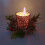 Christmas Candle Cup and Wreath Set 6