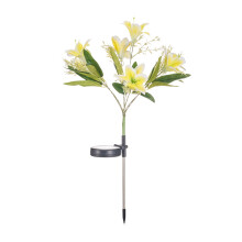 Solar Flower Stake Lights – 7-Flower, 42 LED, Warm White