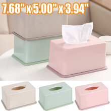 Rechteckige PP-Taschentuchbox, 19,5 x 12,7 x 10 cm