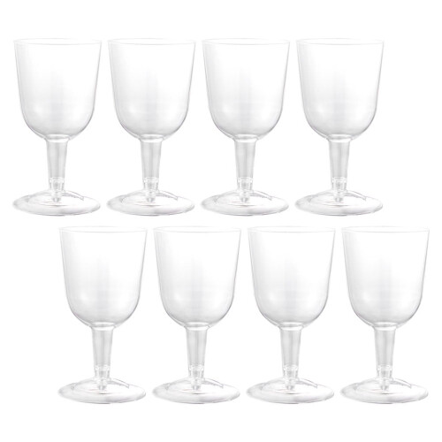 bicchieri da vino in plastica trasparente per feste